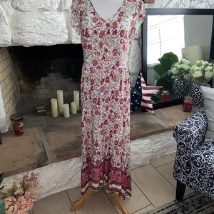 5/$30 🌺 SHEIN Floral hi-lo long dress